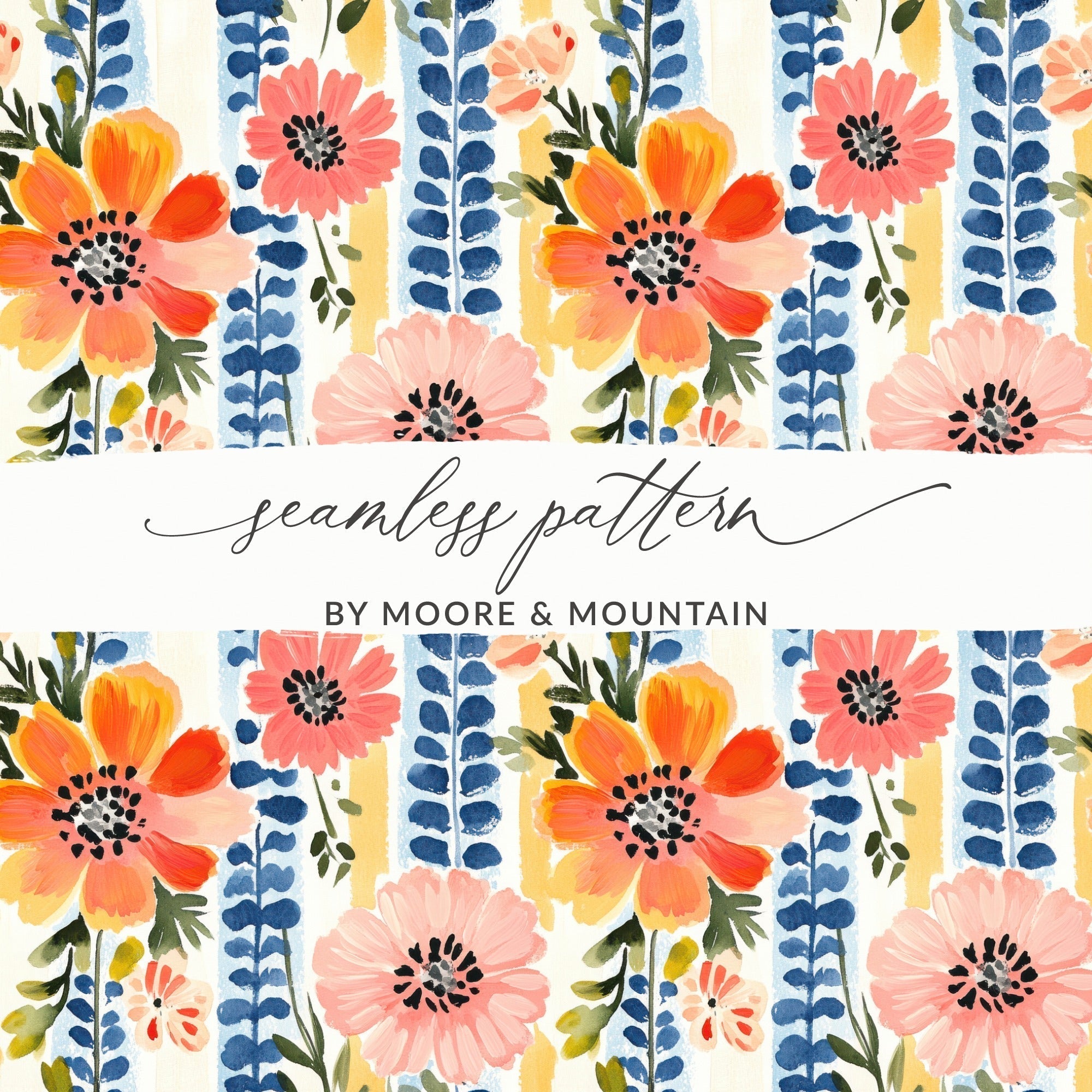 Floral Striped - Moore and Mountain