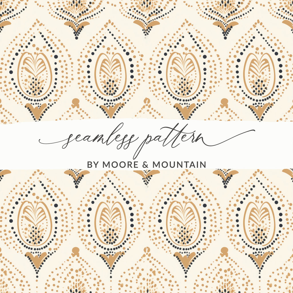 Elegant Seamless Pattern by Moore and Mountain Design