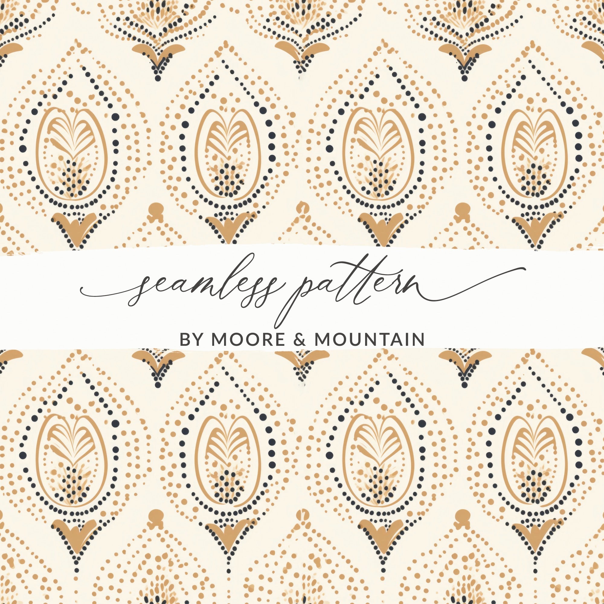 Elegant Seamless Pattern by Moore and Mountain Design