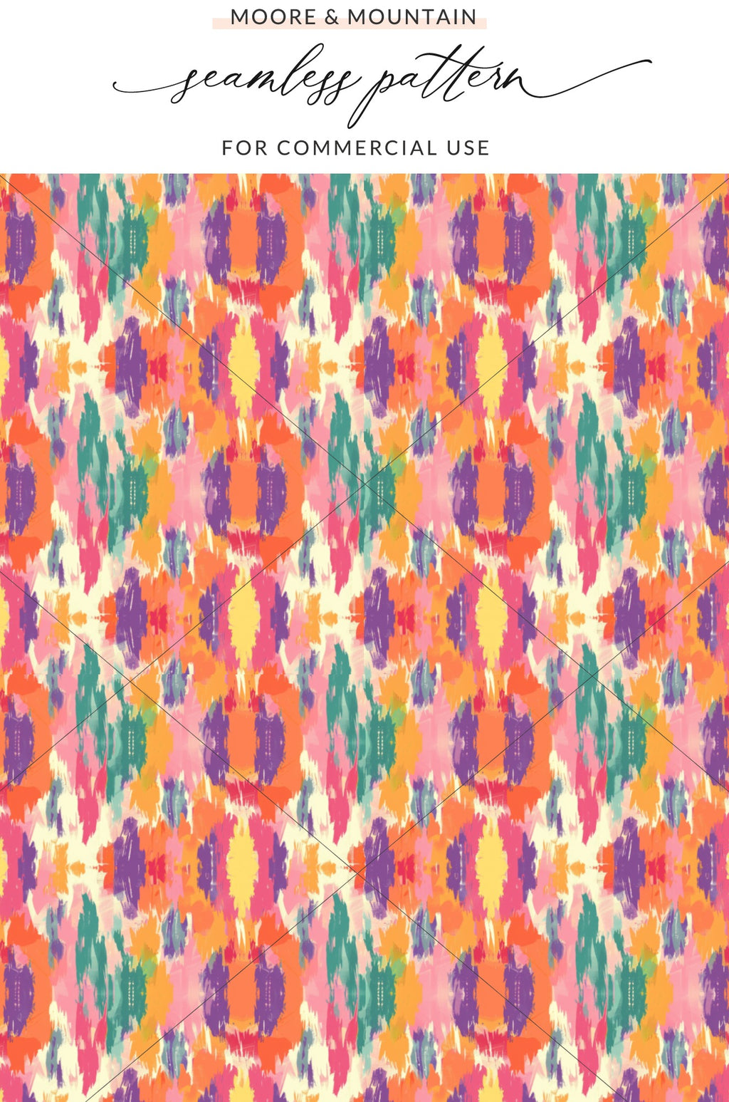 Colorful Abstract Seamless Pattern for Commercial Use