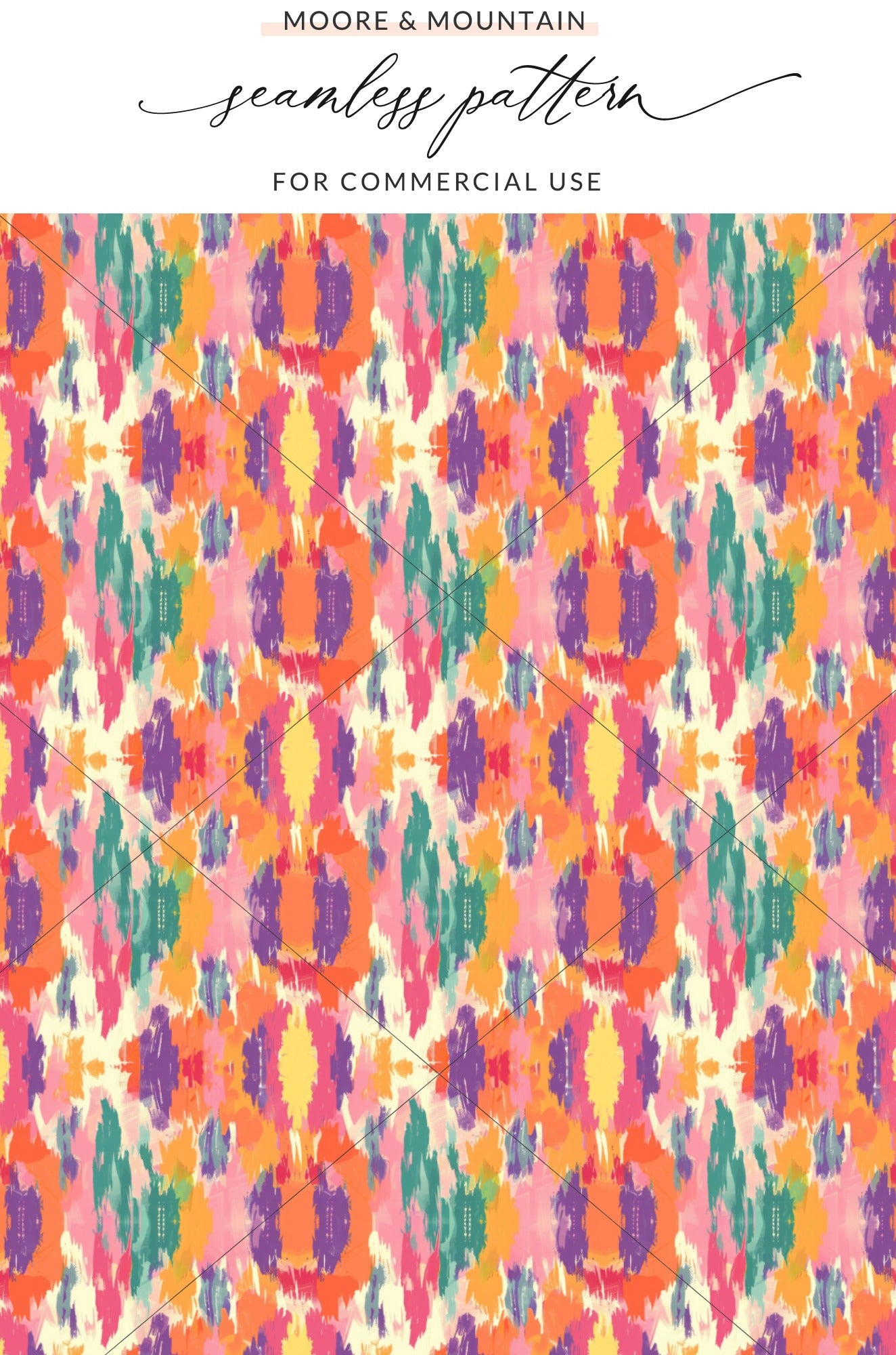 Colorful Abstract Seamless Pattern for Commercial Use