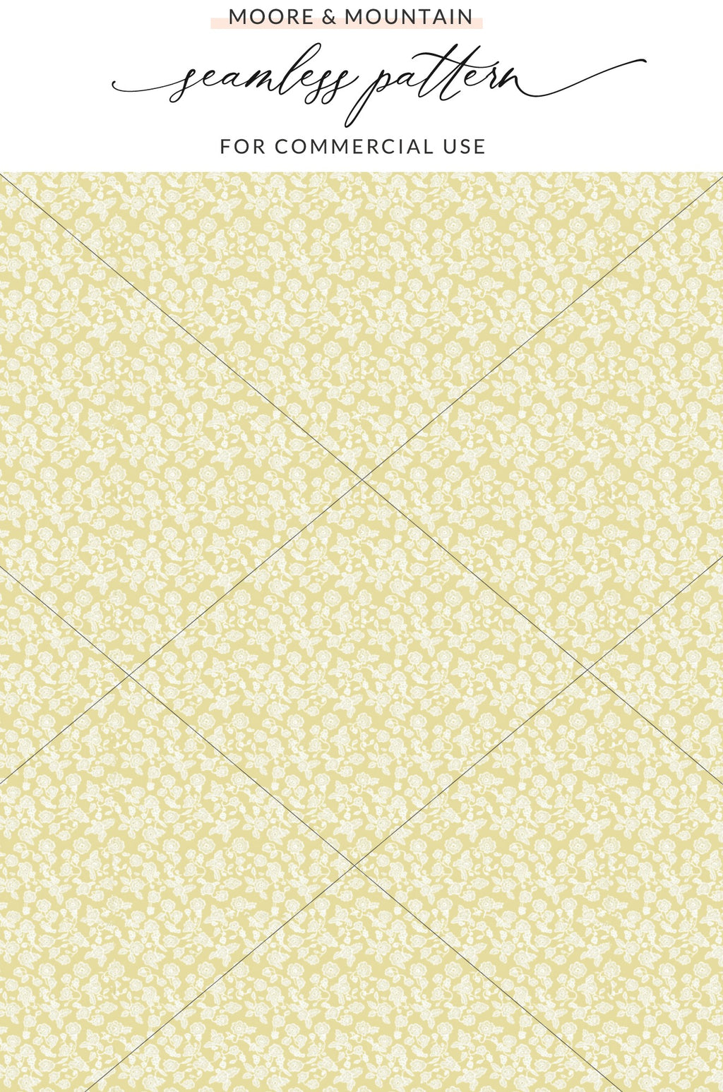 Elegant Seamless Floral Pattern for Commercial Use