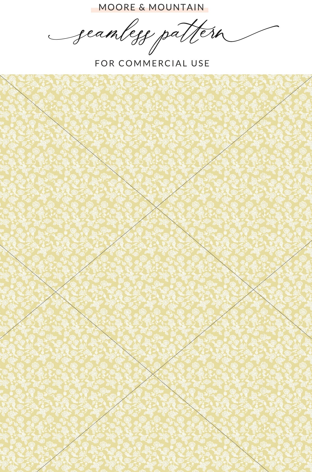 Elegant Seamless Floral Pattern for Commercial Use