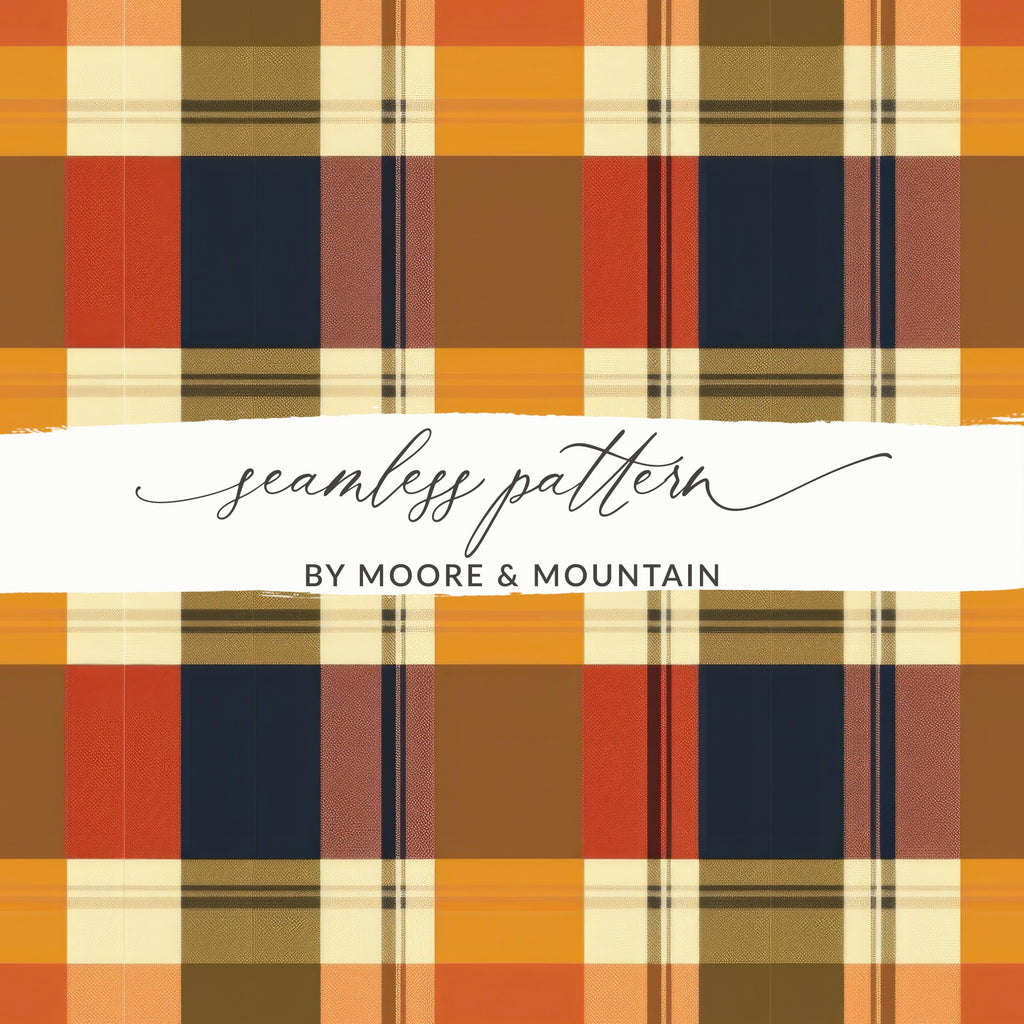 Vibrant Multi-Color Plaid Seamless Pattern Design