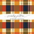 Vibrant Multi-Color Plaid Seamless Pattern Design