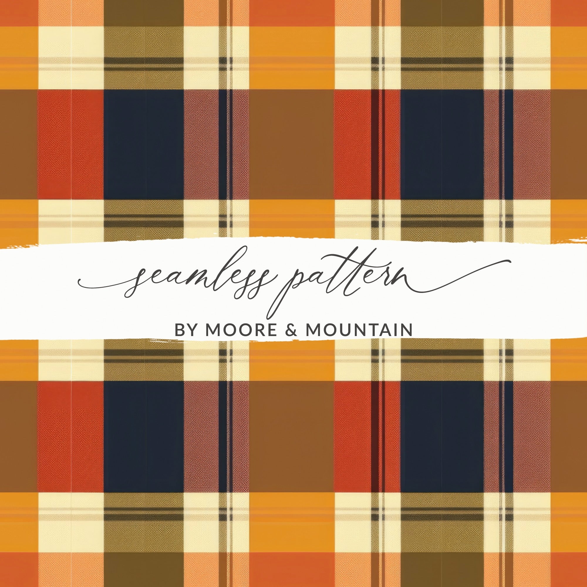 Vibrant Multi-Color Plaid Seamless Pattern Design