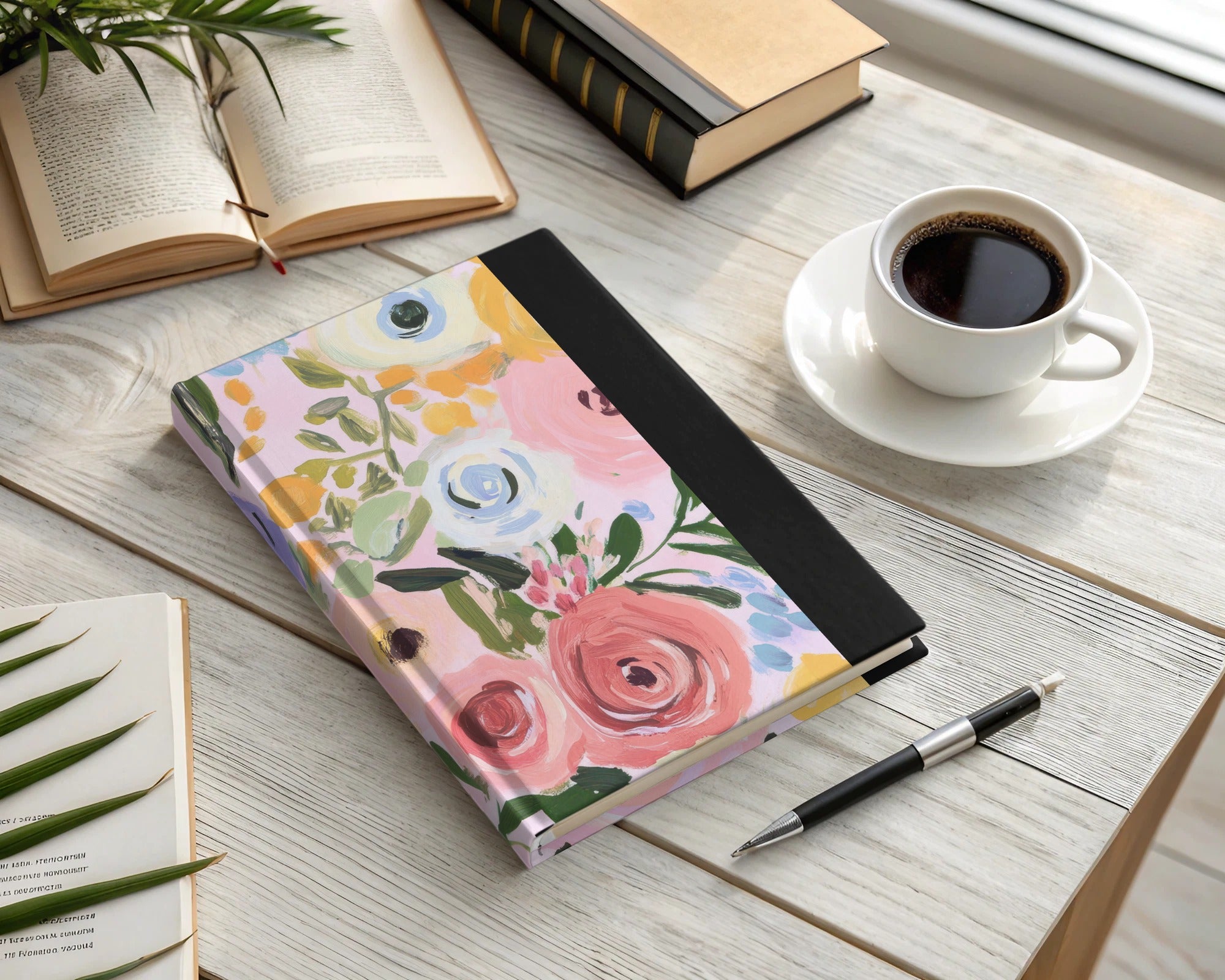 Pink Seamless Pattern, Modern Gouache Painted Floral Digital Paper, Abstract Floral Print, Roses Digital Product, Flower Fabric Design