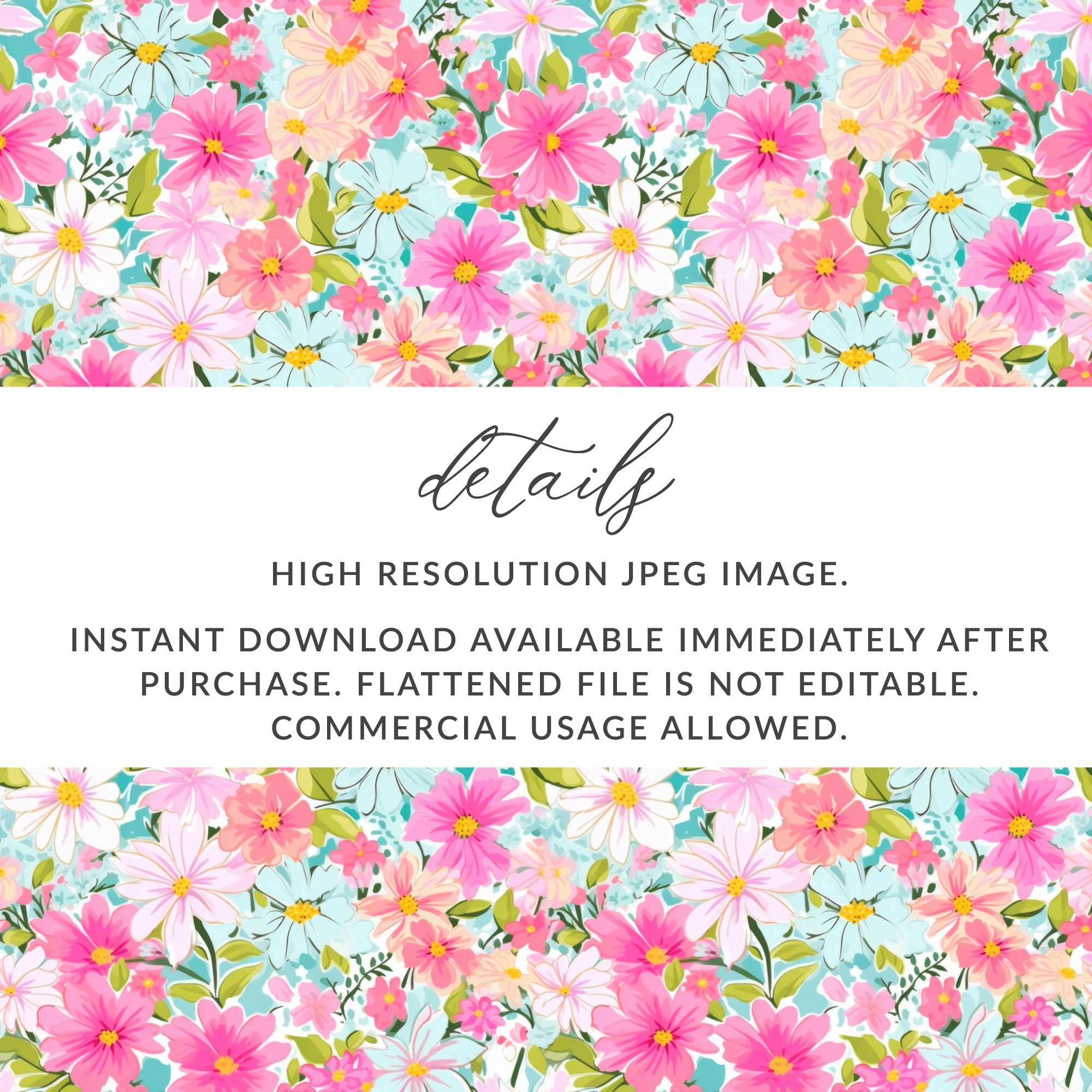 High Resolution Colorful Floral Pattern Downloadable Image