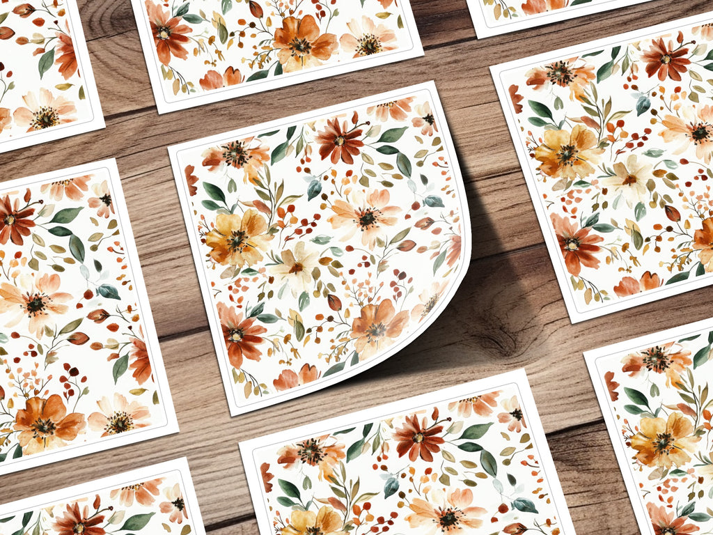 Vibrant Floral Pattern Art Prints for Home Decorations