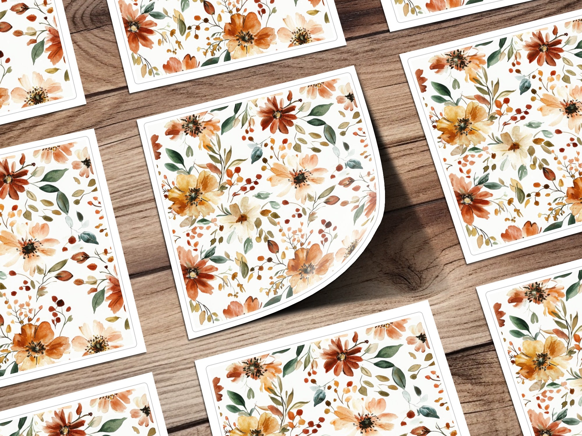 Vibrant Floral Pattern Art Prints for Home Decorations