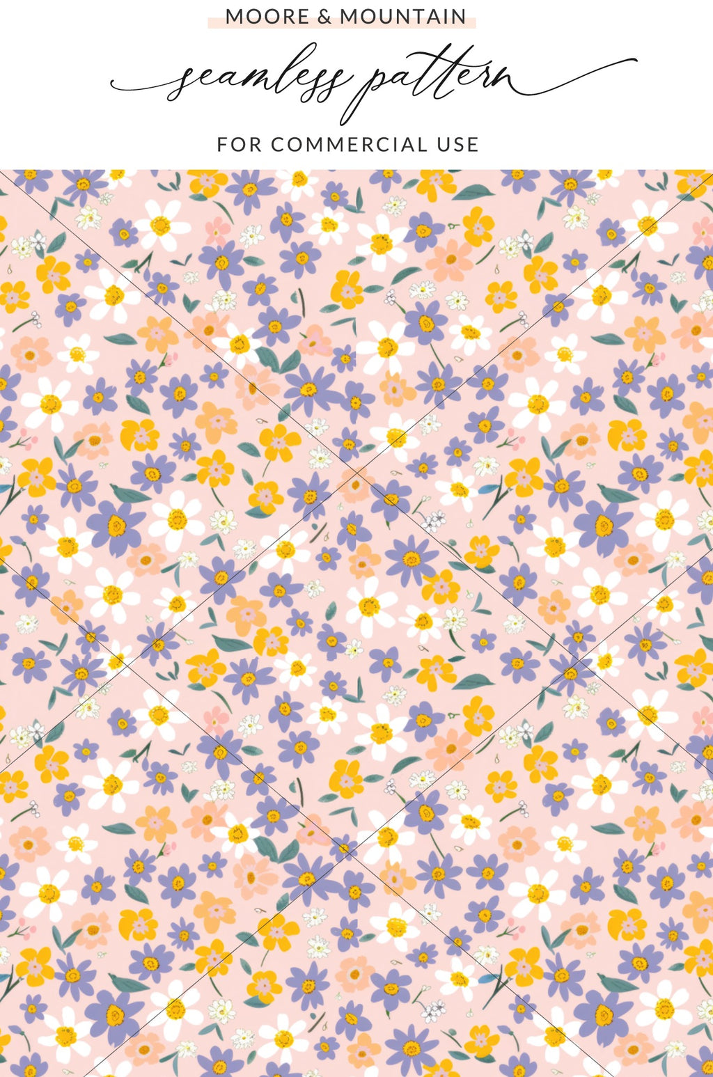 Floral Seamless Pattern for Commercial Use Product