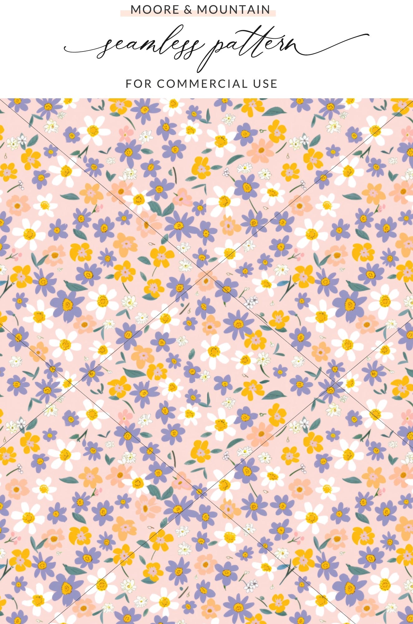 Floral Seamless Pattern for Commercial Use Product