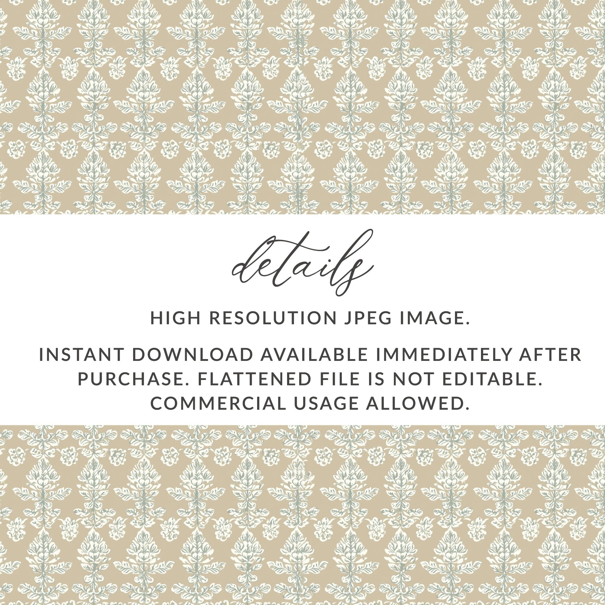High Resolution JPEG Image Instant Download Design