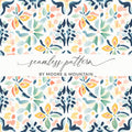 Abstract Watercolor Floral Seamless Pattern BY MOORE & MOUNTAIN product type