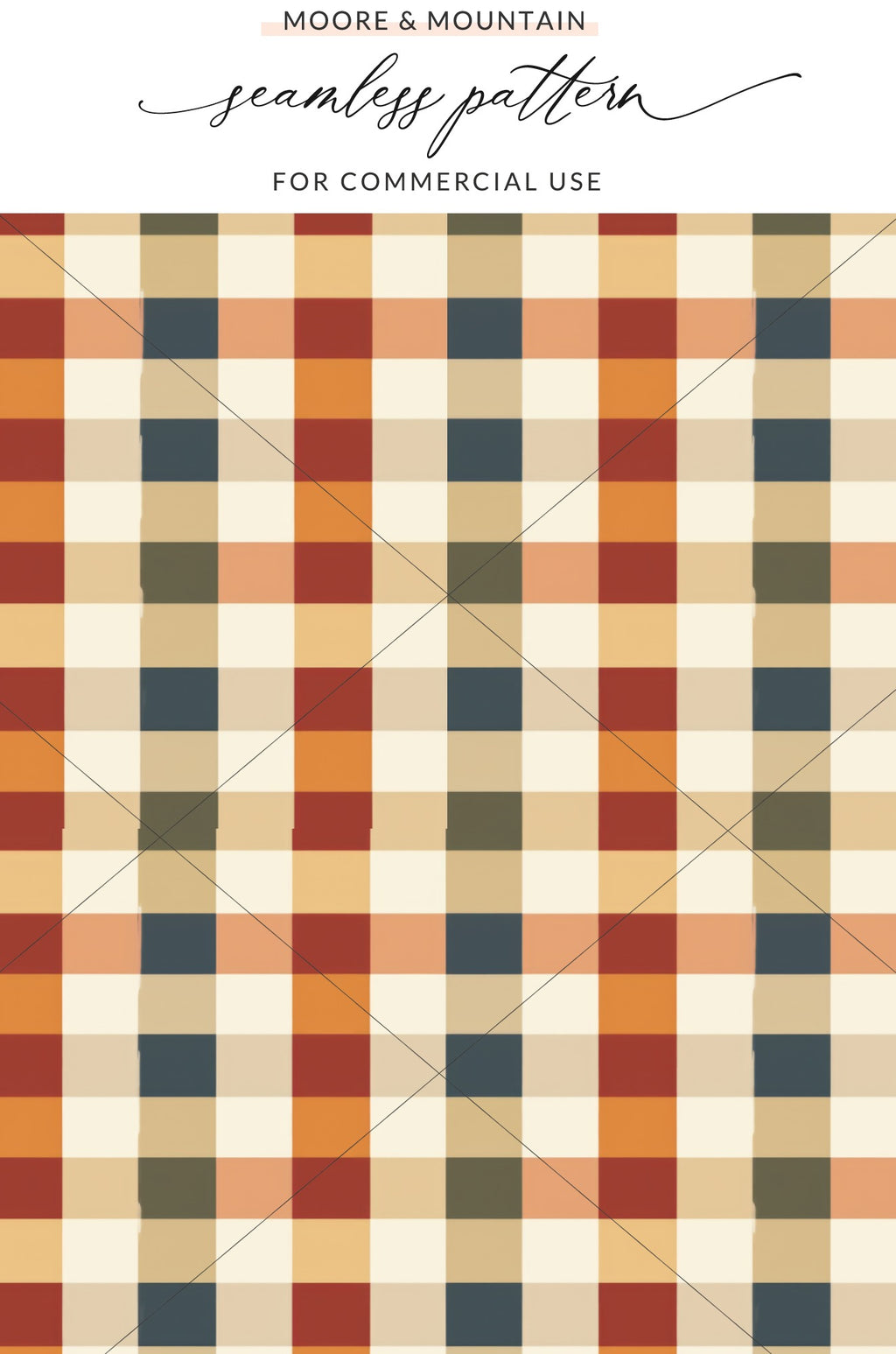 Moore and Mountain Seamless Pattern Commercial Use