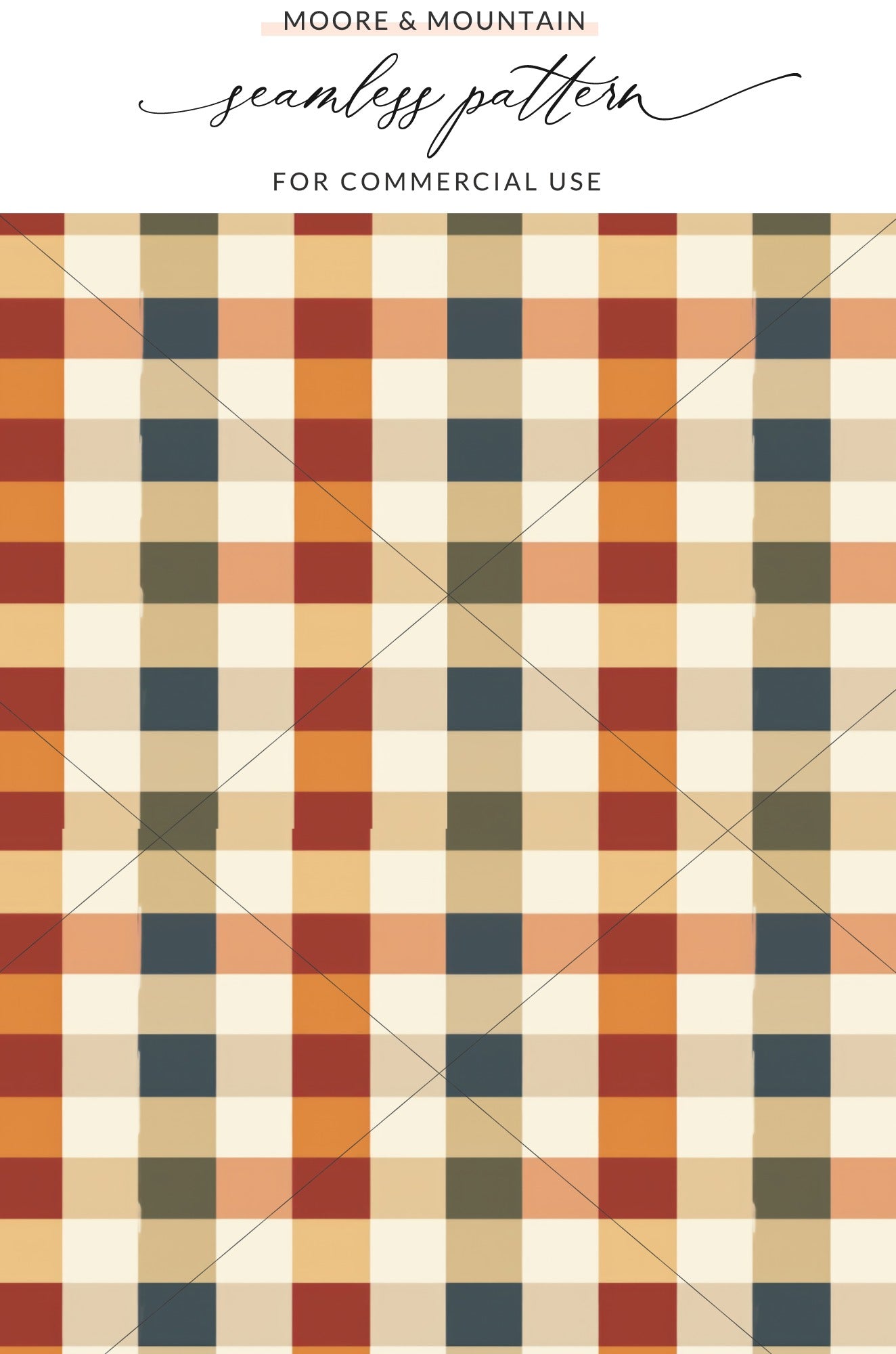 Moore and Mountain Seamless Pattern Commercial Use
