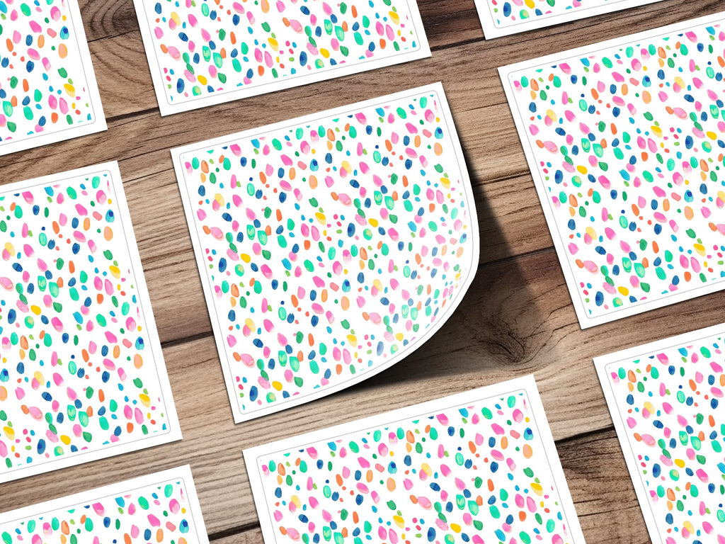 Colorful Dot Pattern Vibrant Design Stationery Product