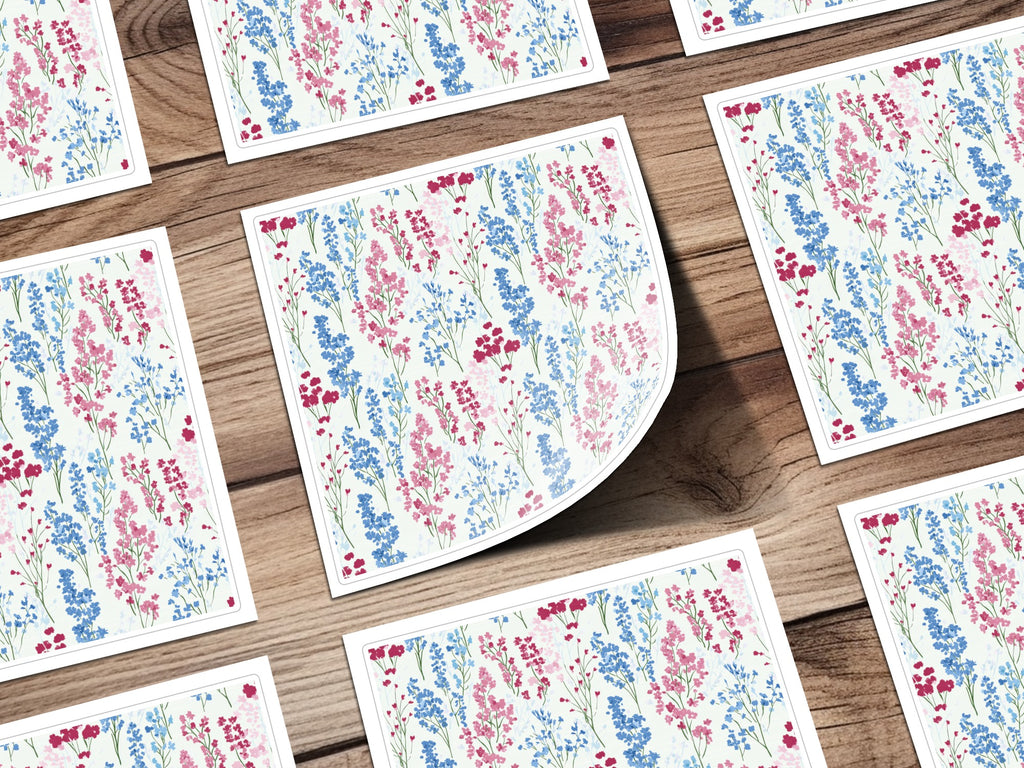 Beautiful Floral Pattern Stickers for Craft and Decoration