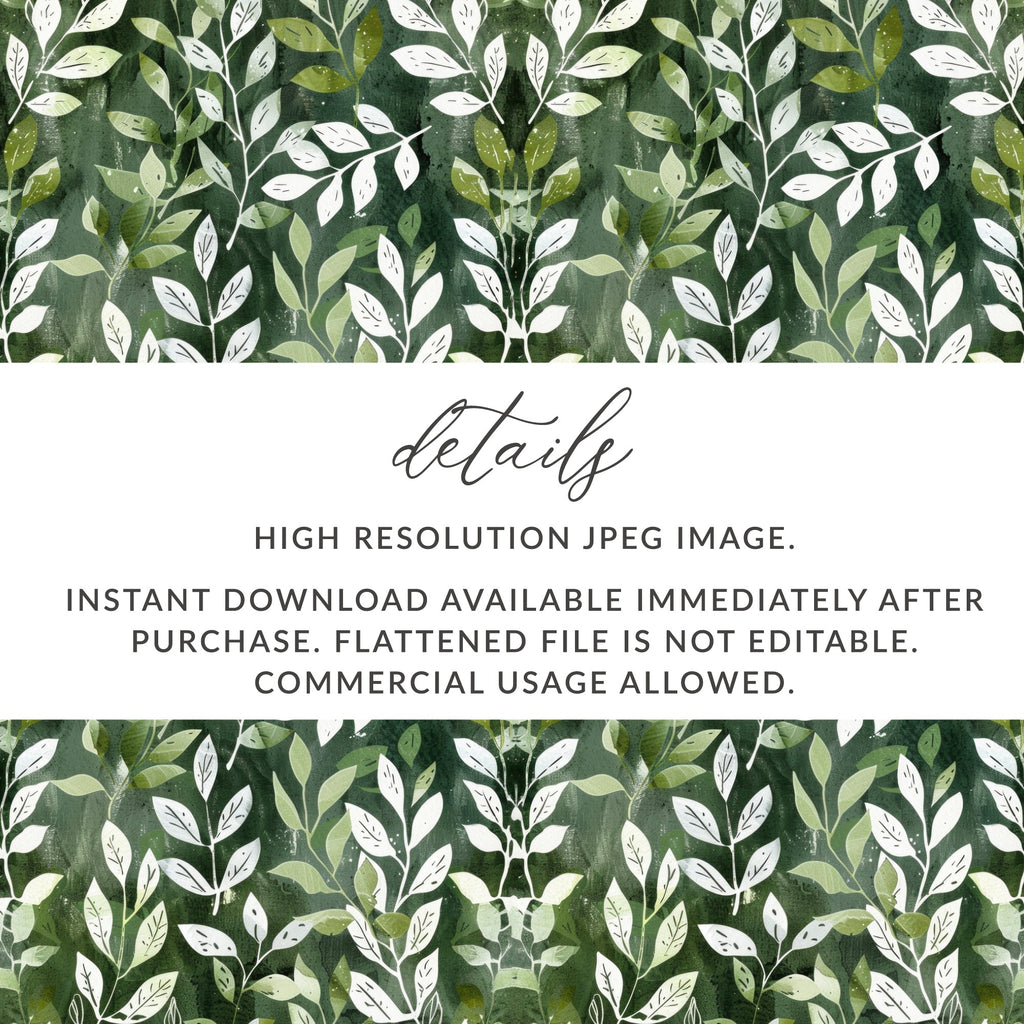 High Resolution Green Leaves Digital Download