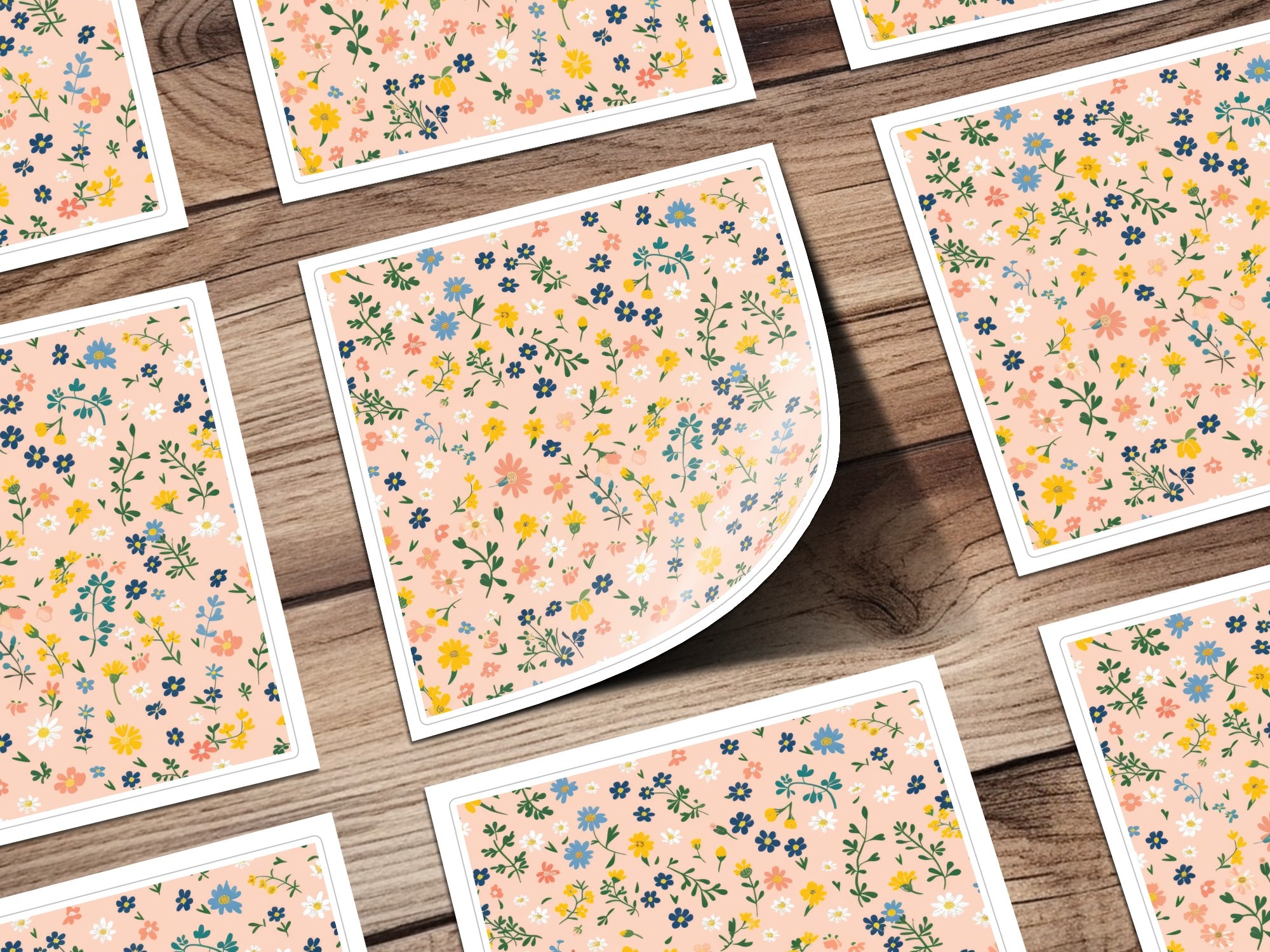 Charming Floral Pattern Art Print for Home Decor