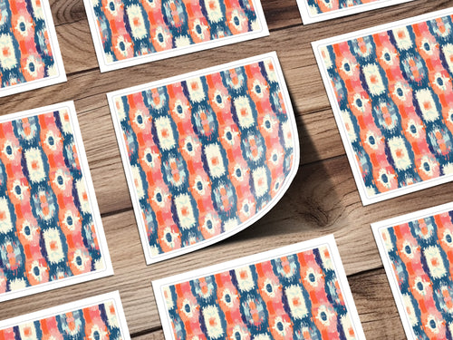 Abstract Multicolor Pattern Print for Decorative Uses