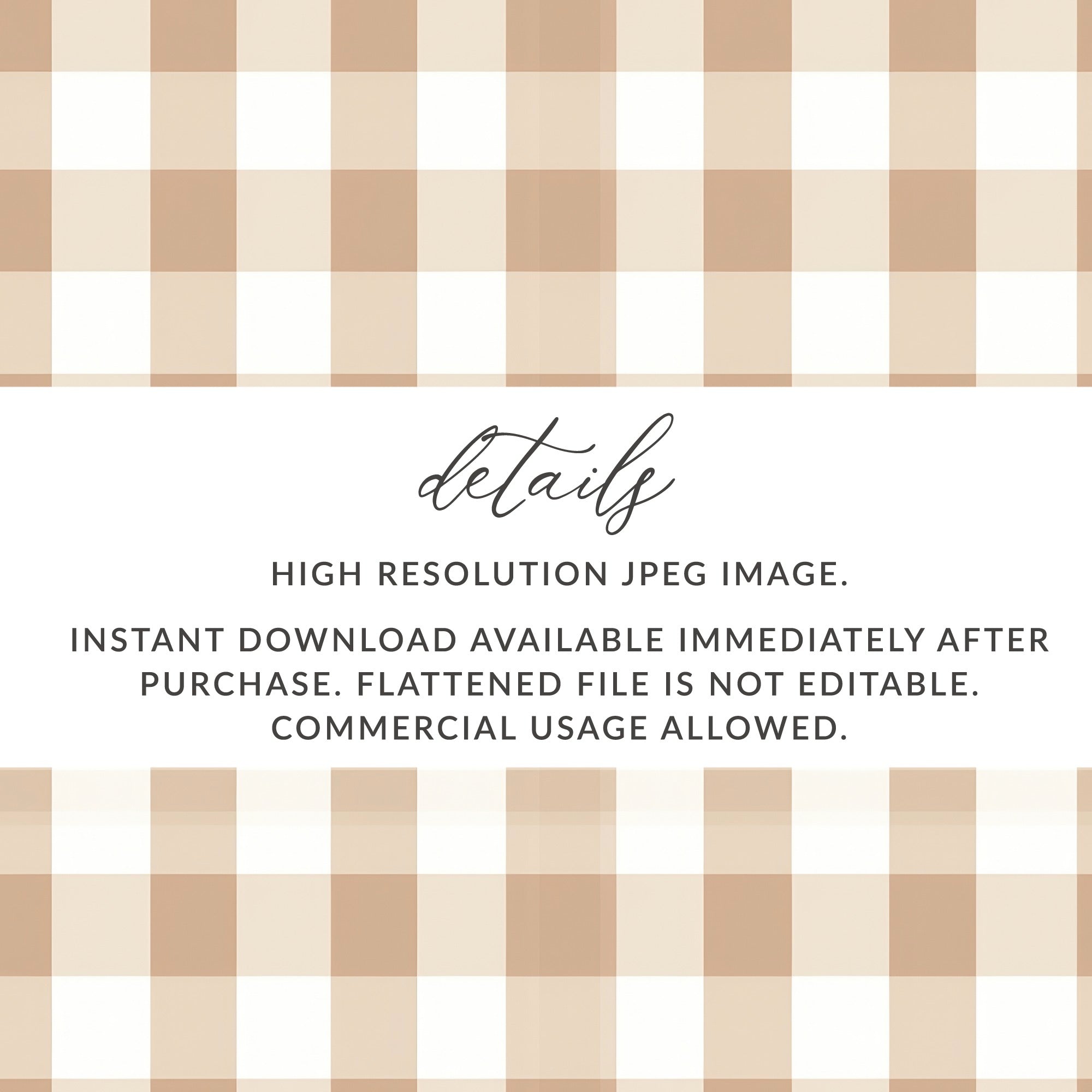 Beige and White Checkered Printable JPEG Image