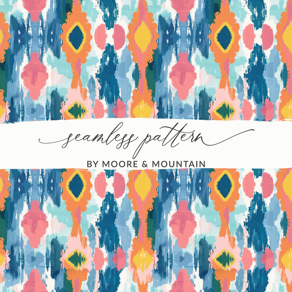 Vibrant Abstract Seamless Pattern by Moore and Mountain