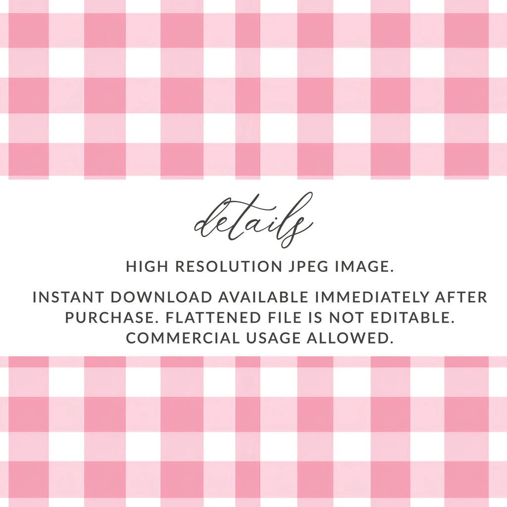 High Resolution Pink and White Gingham Checkered Design