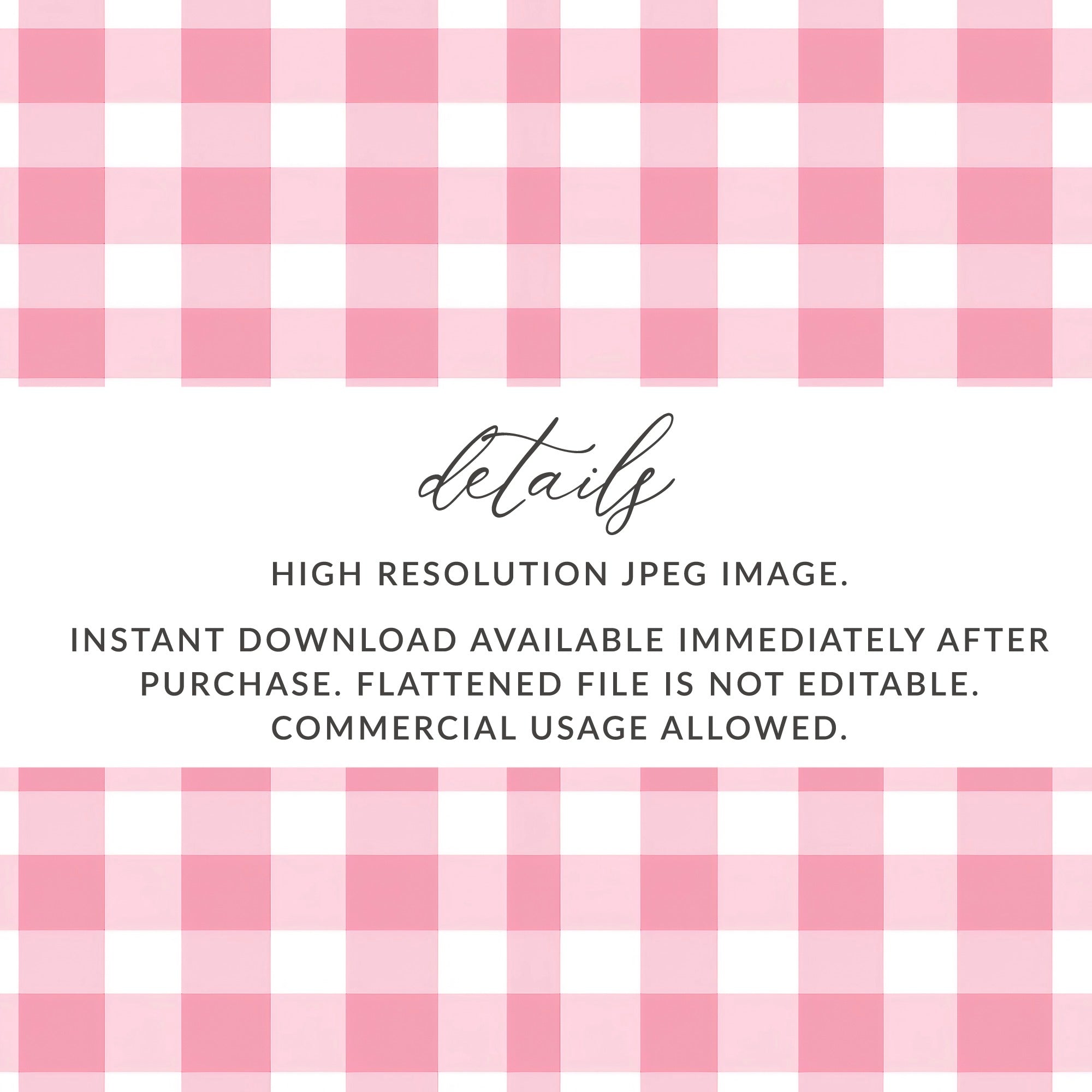 High Resolution Pink and White Gingham Checkered Design