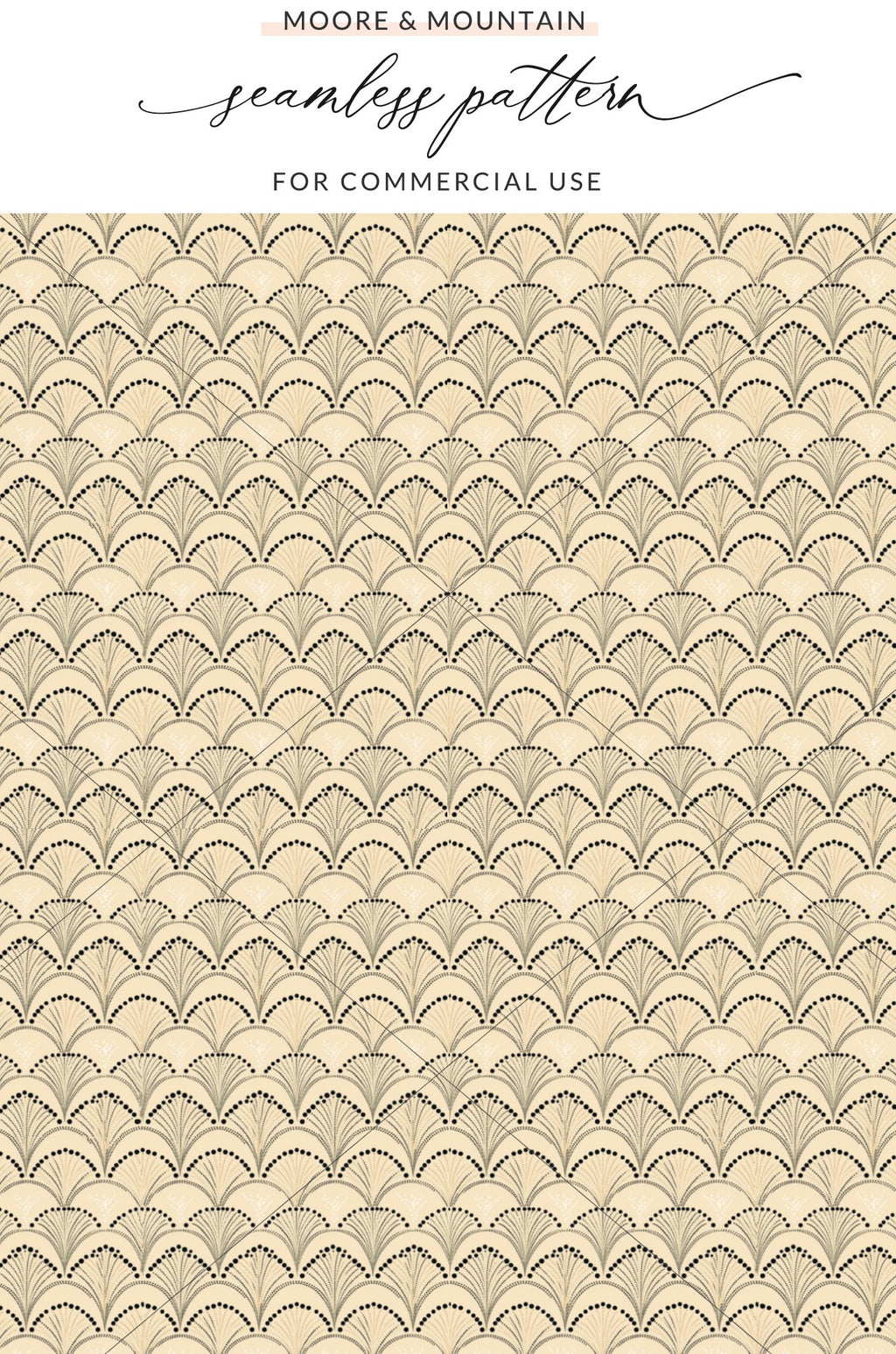 Moore & Mountain Seamless Pattern for Commercial Use