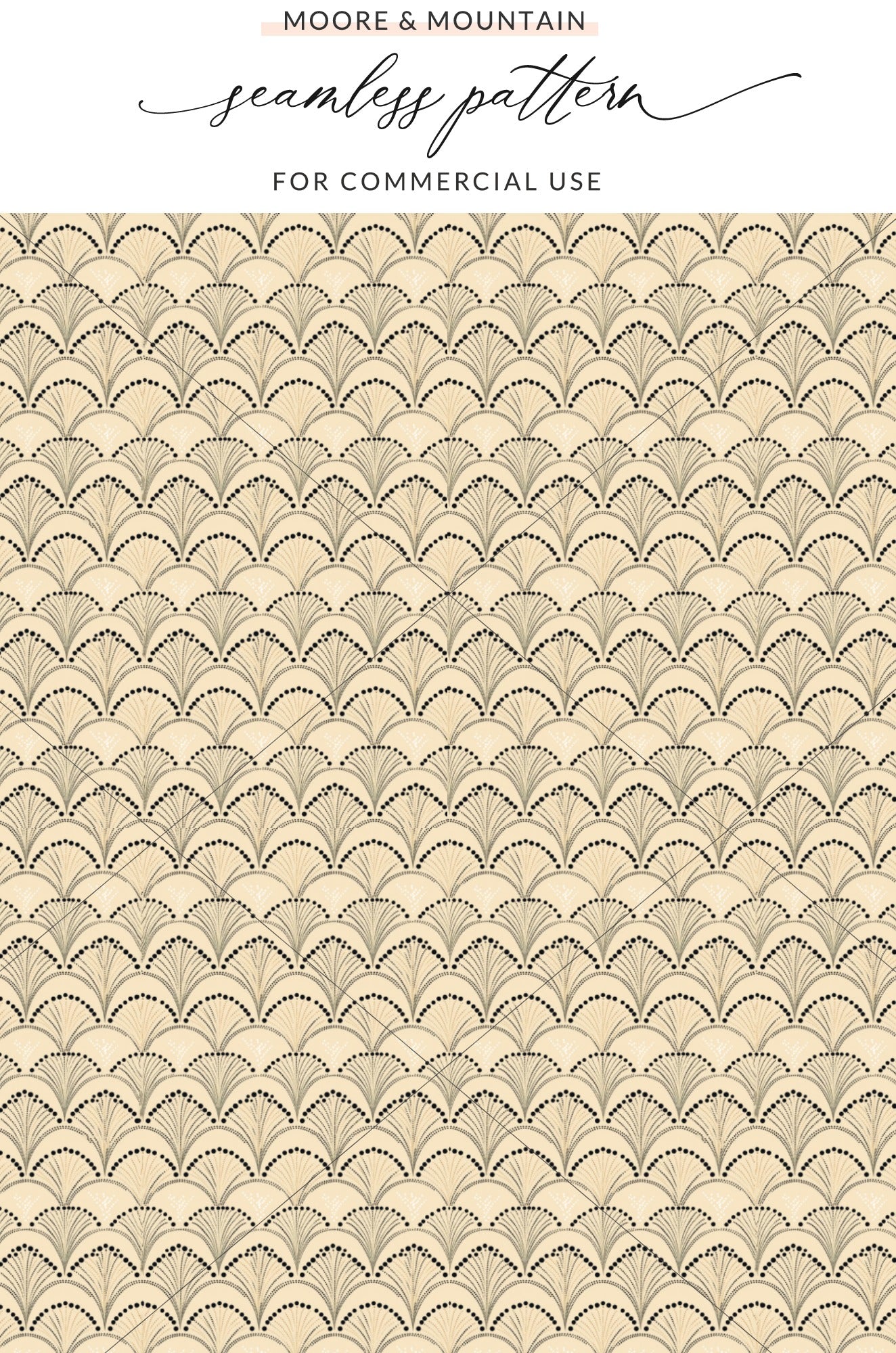 Moore & Mountain Seamless Pattern for Commercial Use