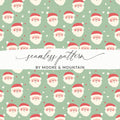 Cute Santa Claus Themed Seamless Pattern Design