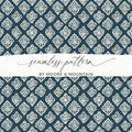 Elegant Floral Blue and White Seamless Pattern Design