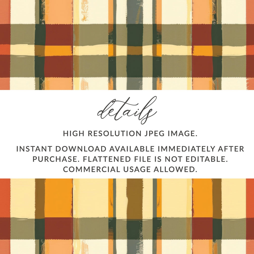 High Resolution Plaid Pattern JPEG Instant Download