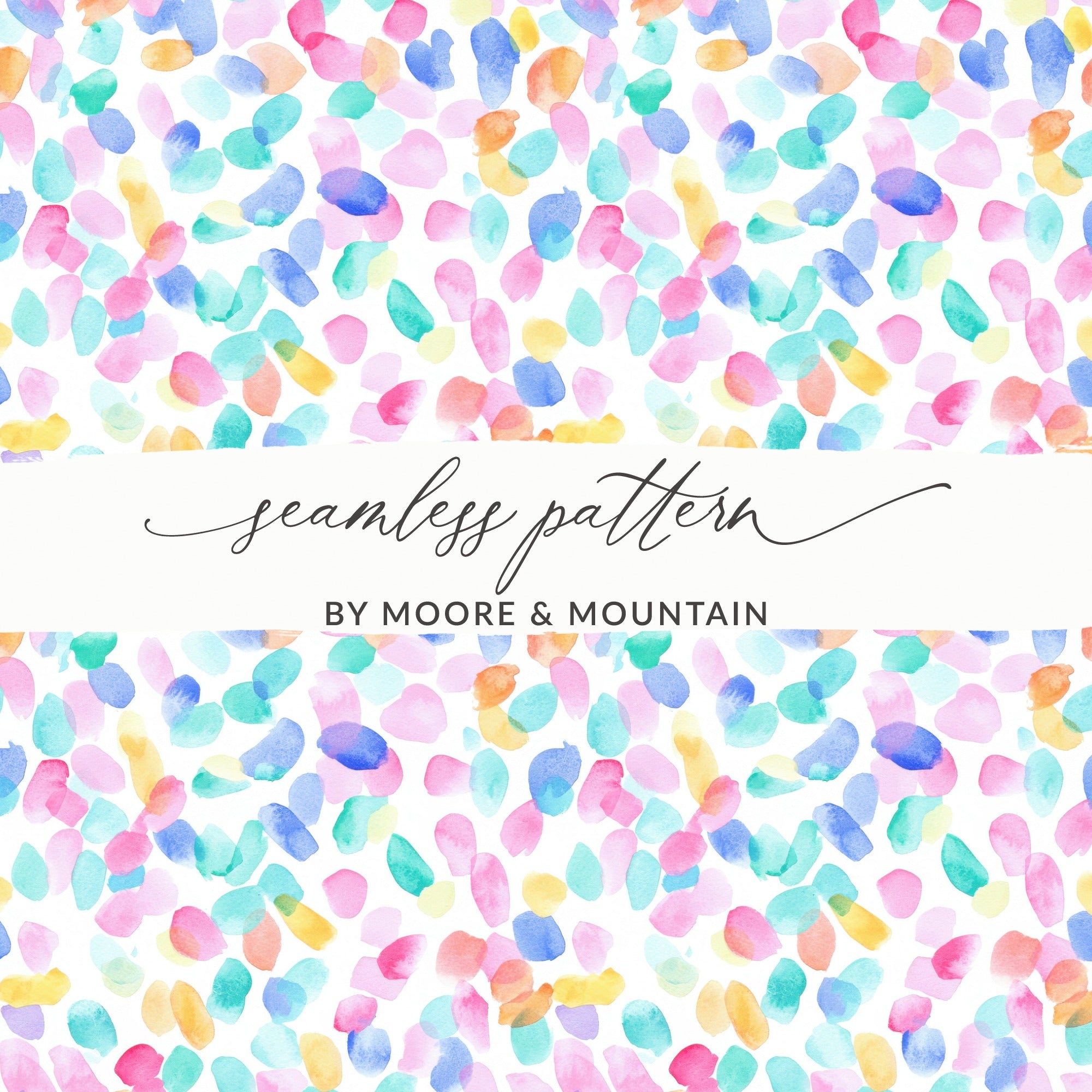 Watercolor Dots Seamless Pattern by Moore and Mountain