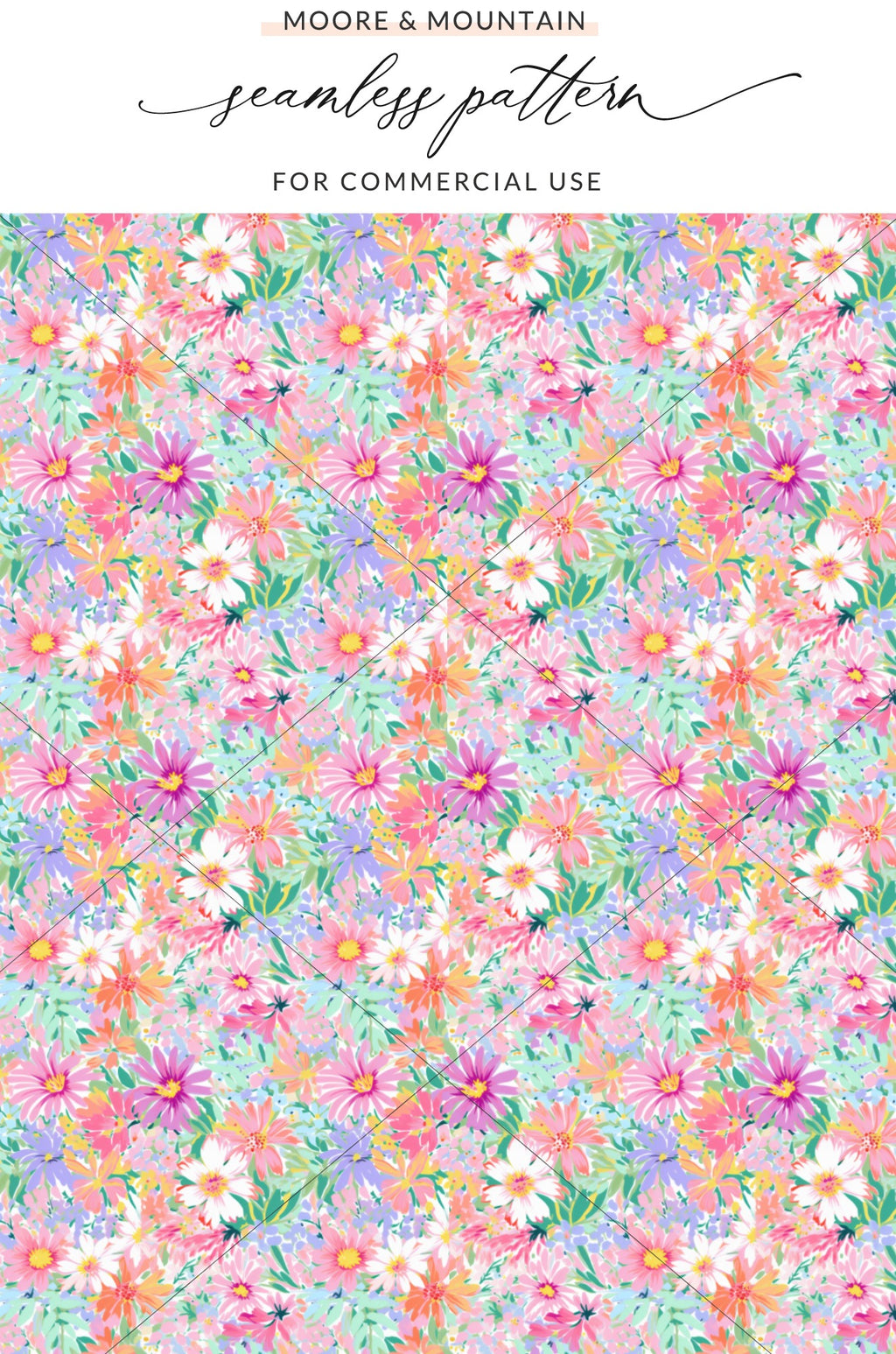 Floral Seamless Pattern for Commercial Use Design