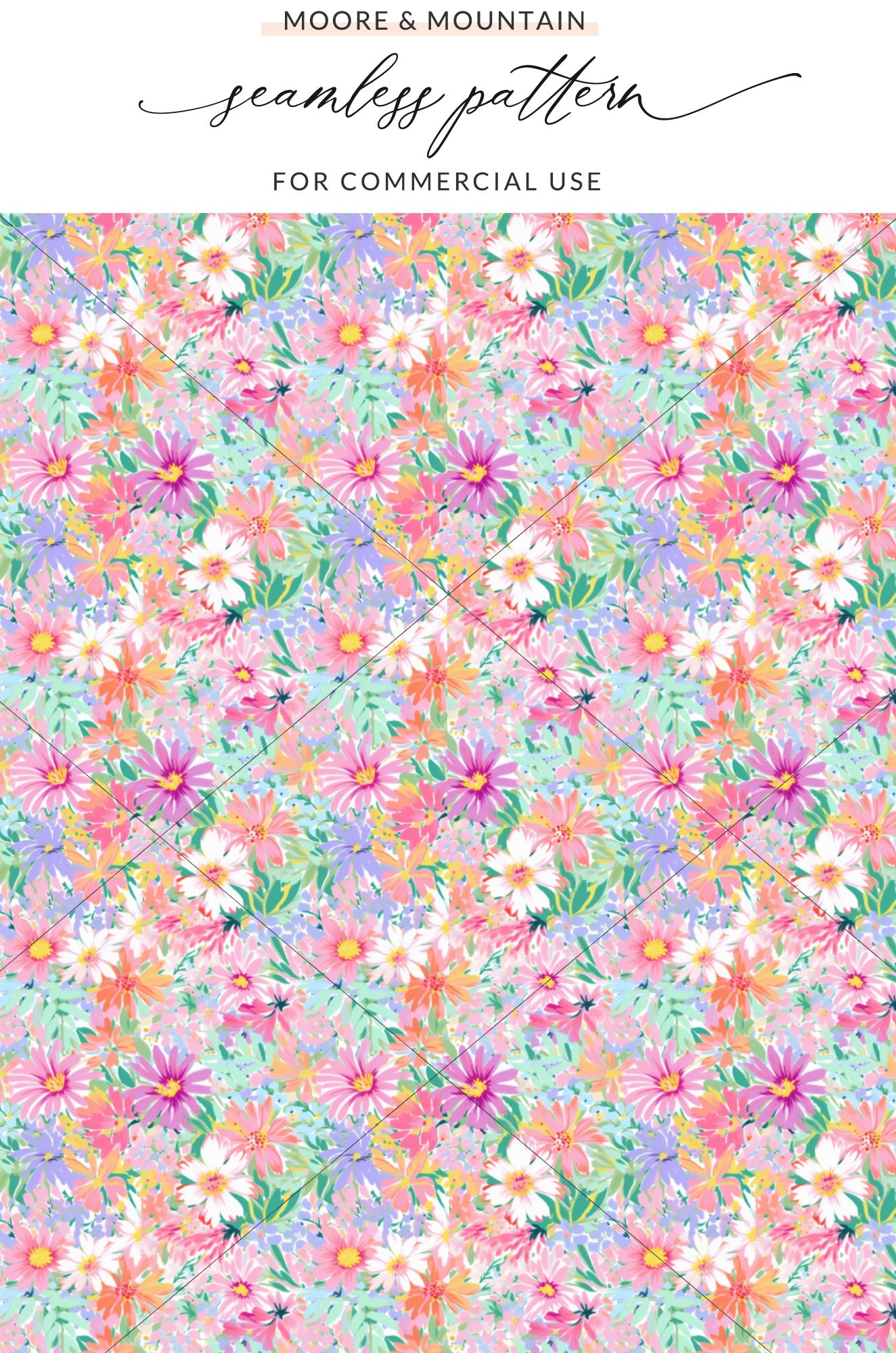 Floral Seamless Pattern for Commercial Use Design