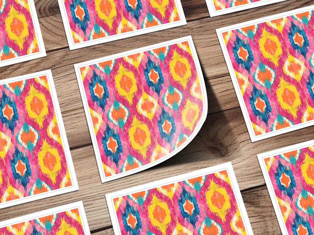 Colorful Geometric Abstract Pattern Sticker