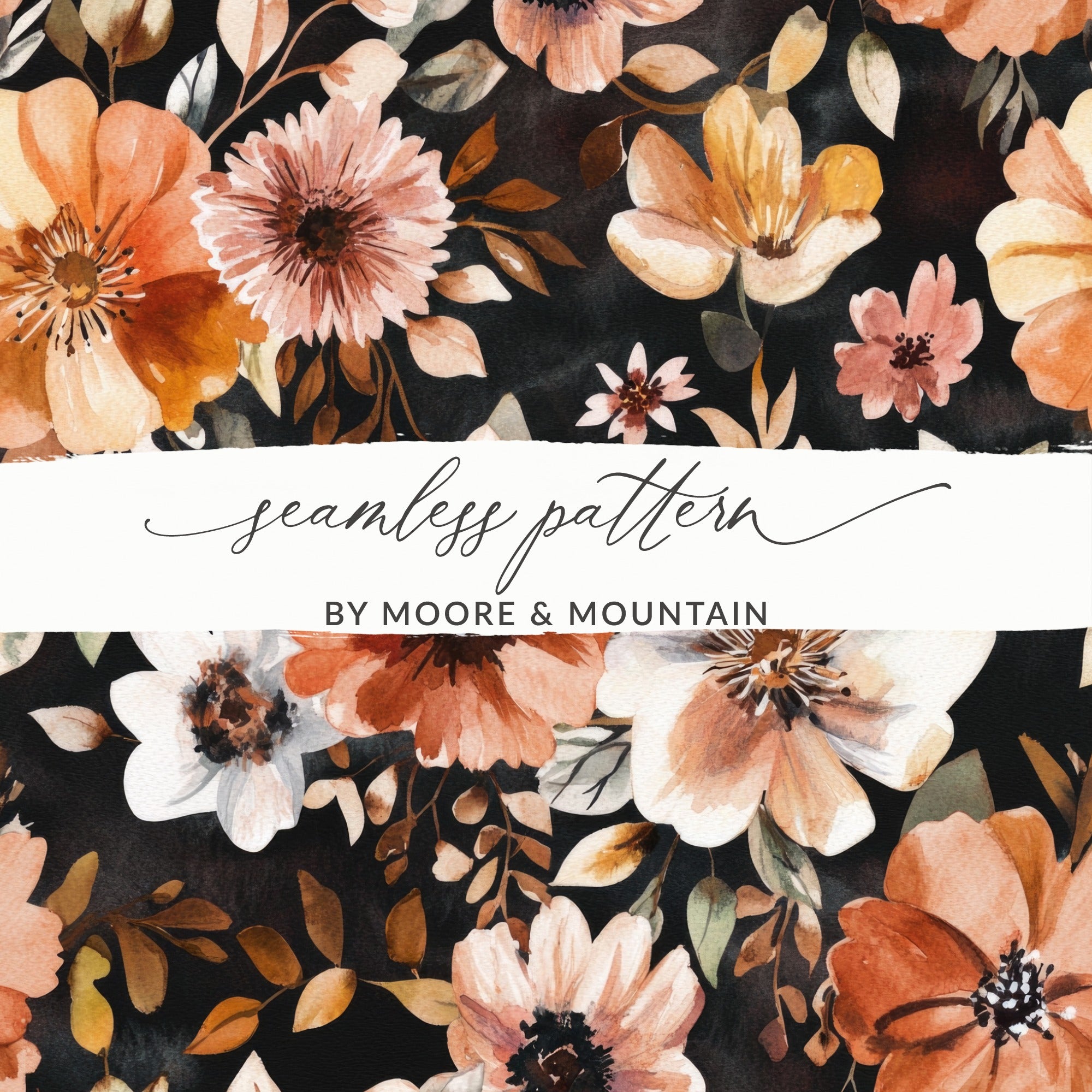 Seamless Floral Pattern by Moore & Mountain Design