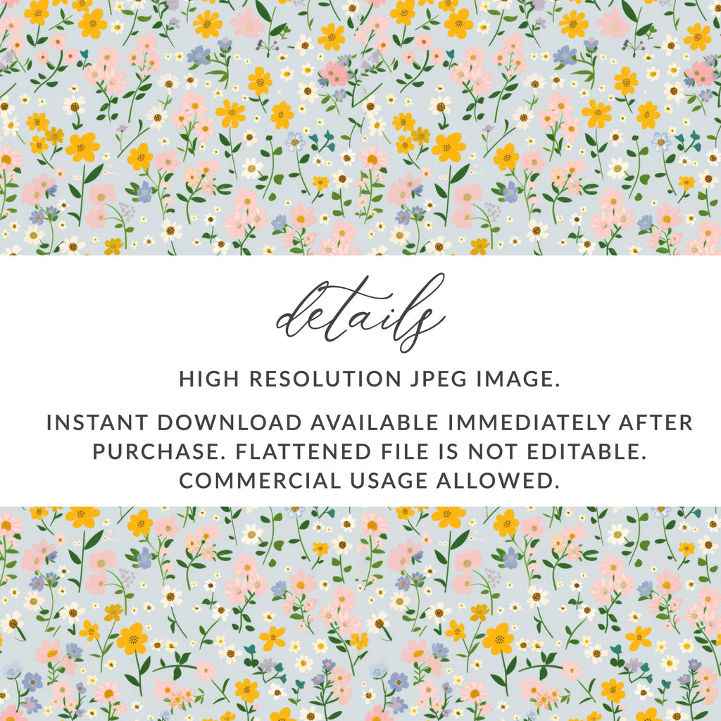 High Resolution JPEG Instant Download Floral Pattern