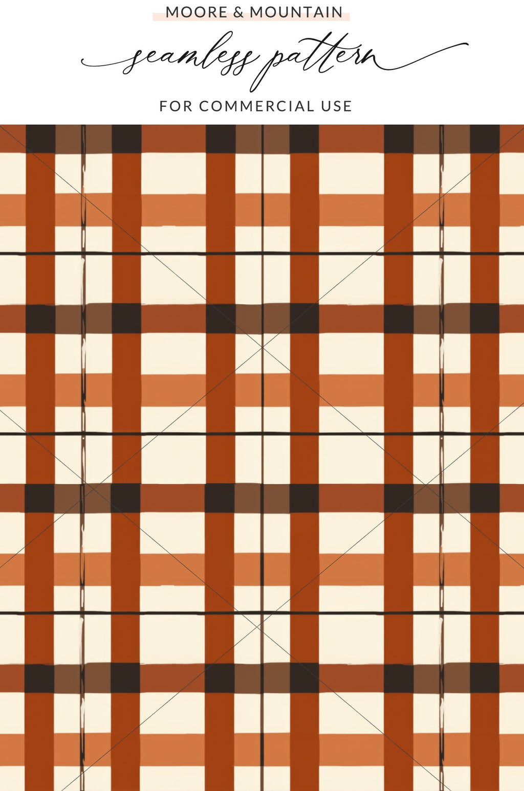 Moore Mountain Plaid Seamless Pattern for Commercial Use
