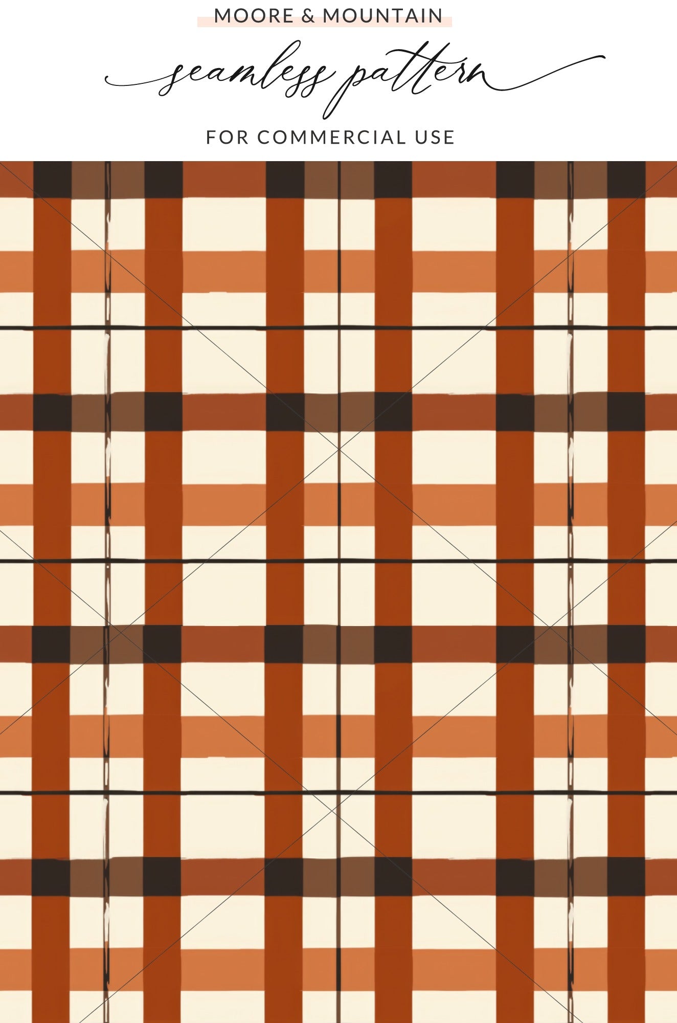 Moore Mountain Plaid Seamless Pattern for Commercial Use
