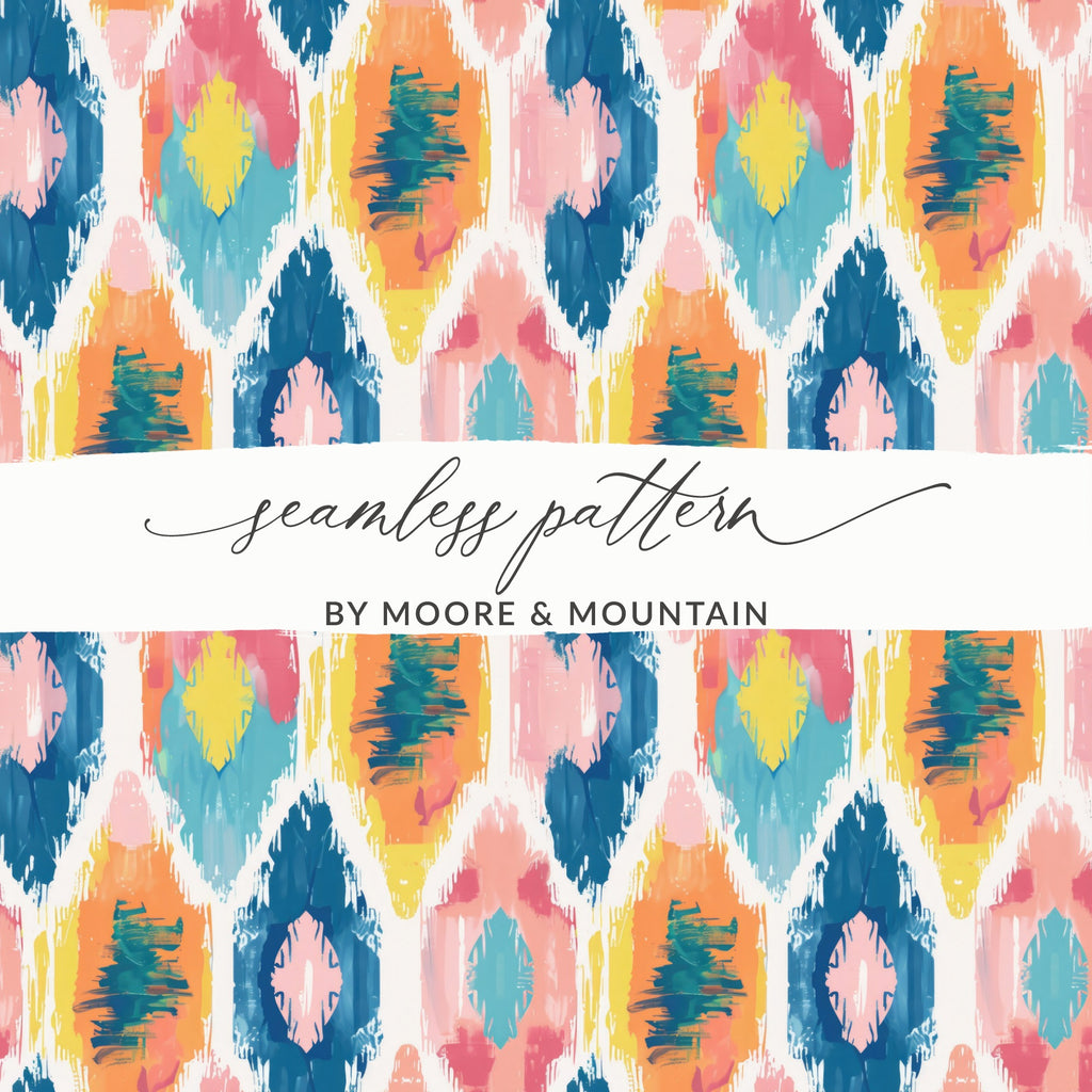 Vibrant Seamless Pattern by Moore Mountain Design