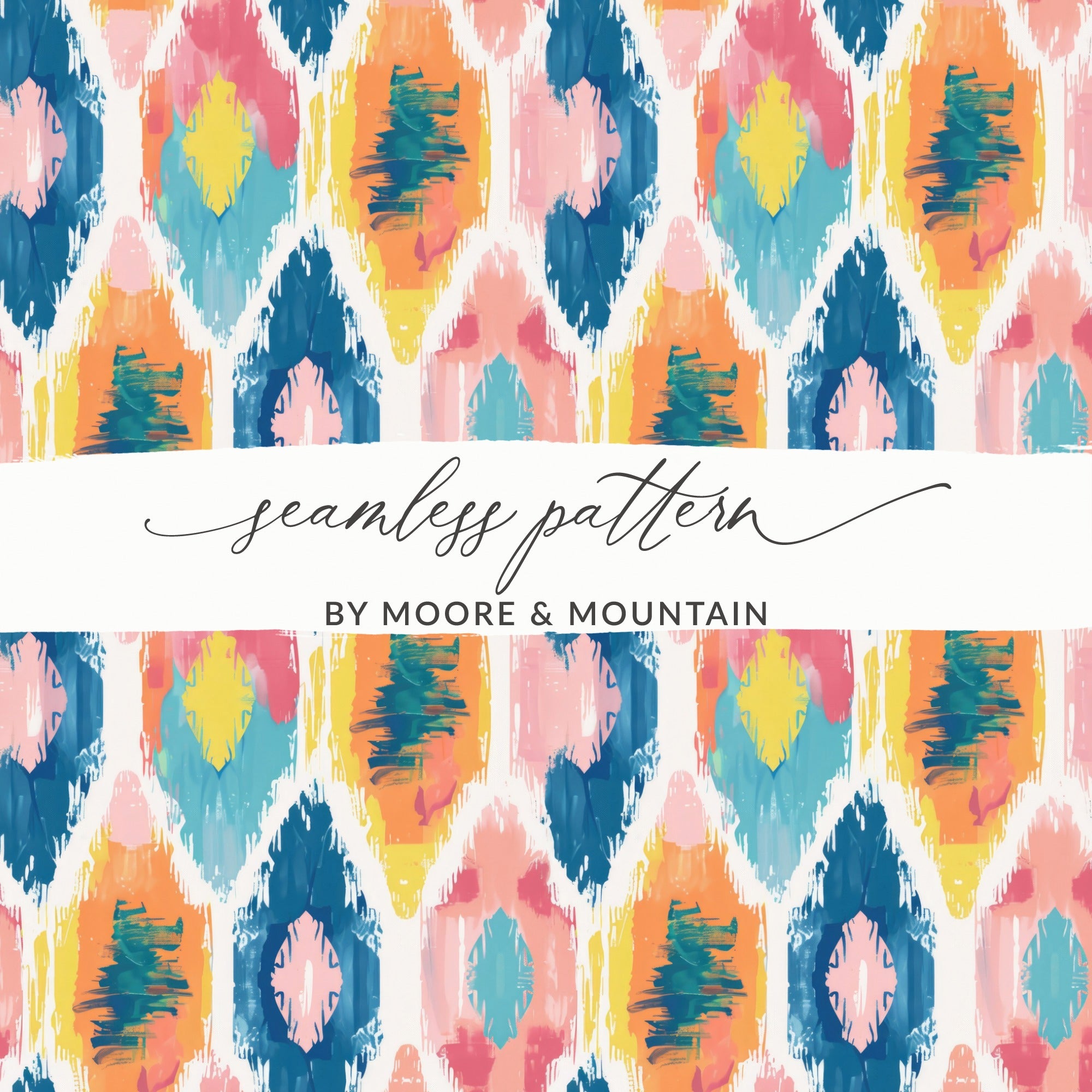 Vibrant Seamless Pattern by Moore Mountain Design