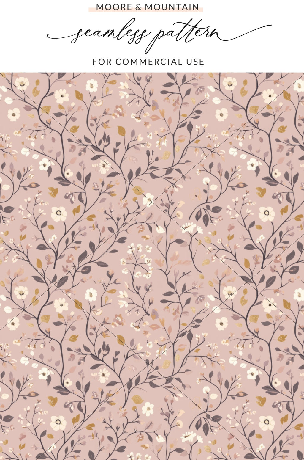 Floral Seamless Pattern for Commercial Use Design
