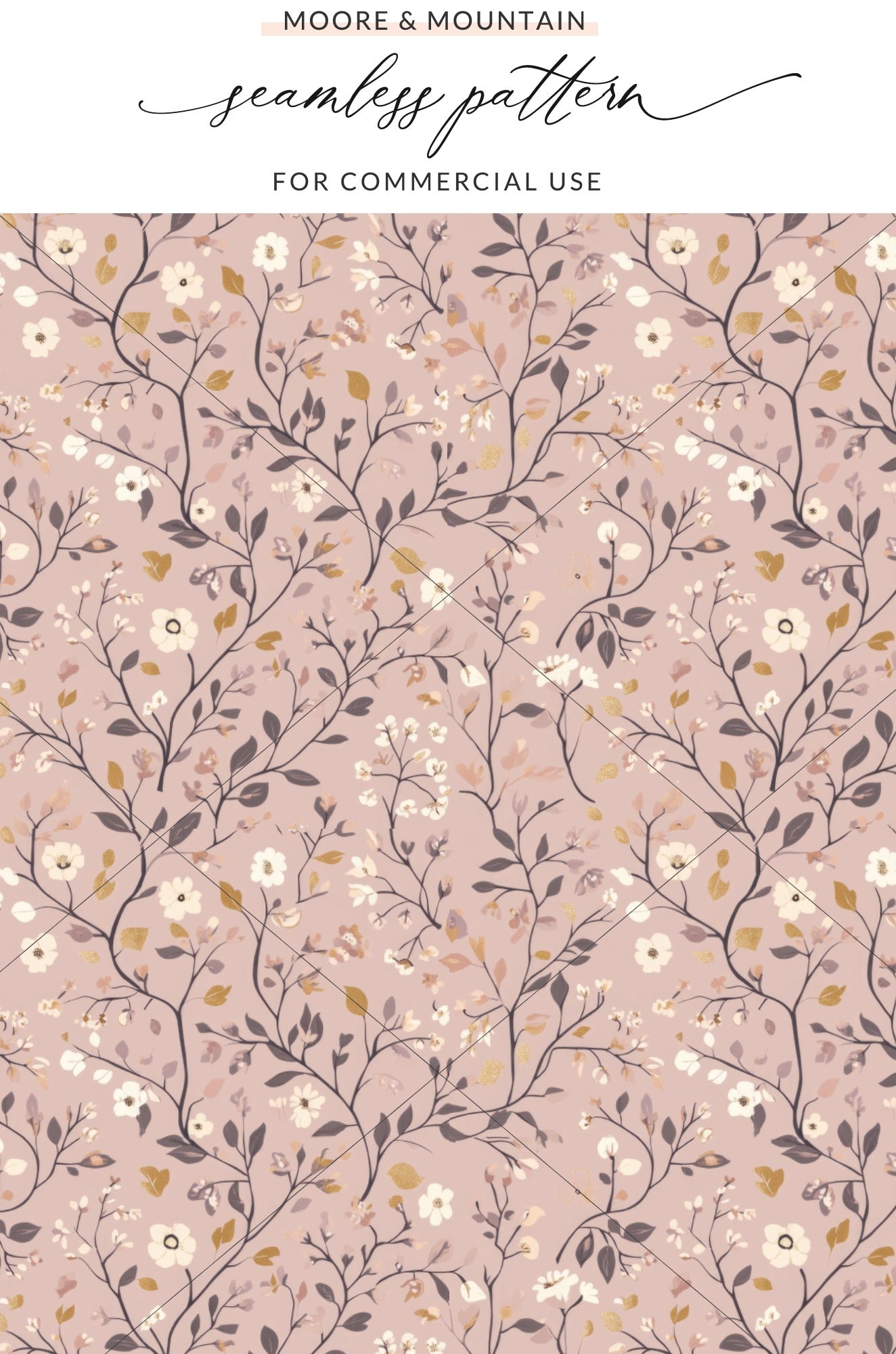 Floral Seamless Pattern for Commercial Use Design