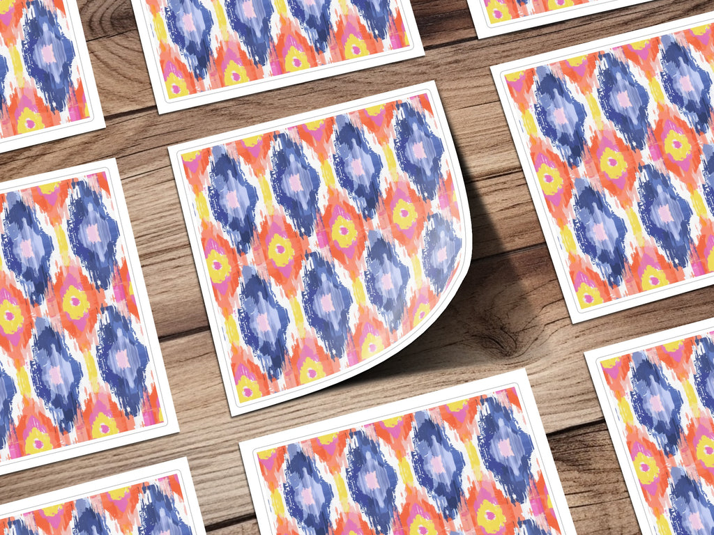 Colorful Abstract Pattern Design Sticker Sheets