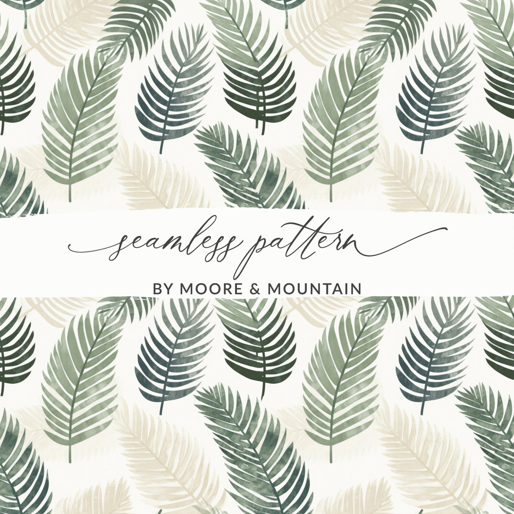 Seamless Pattern By Moore & Mountain leaf design