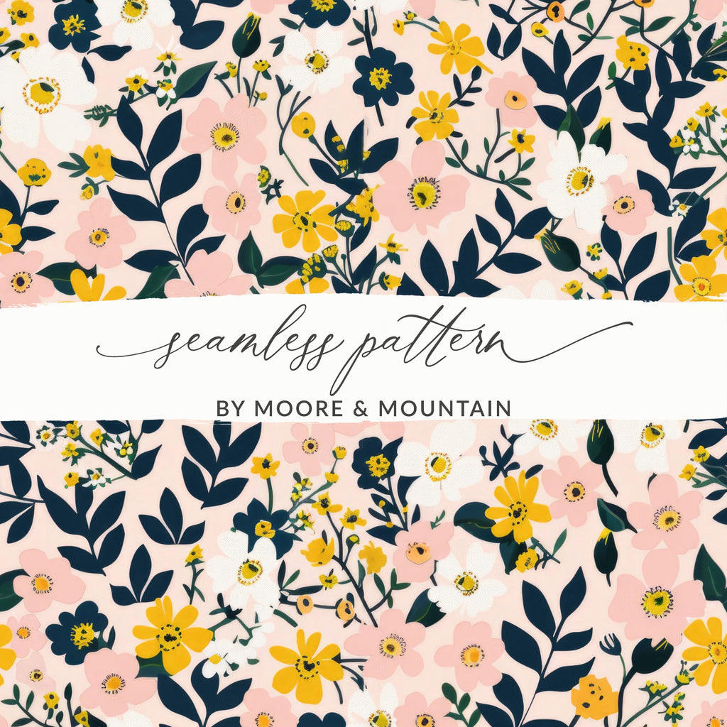 Floral Seamless Pattern by Moore & Mountain Design