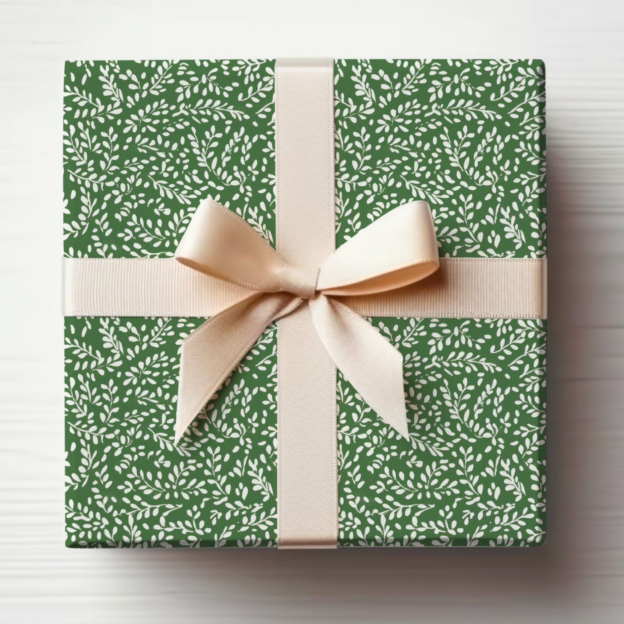 Elegant Green Gift Box with Ribbon for Special Occasions